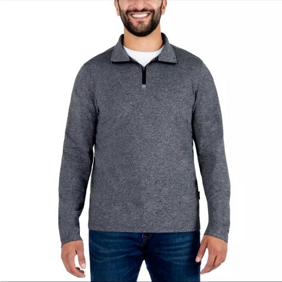 Gerry Other - Gerry Mens Quarter Zip Long Sleeve Pullover Comfort Stretch, Gray Size Large NWT